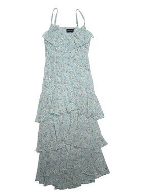 Sugar + Lips Mi Amore Maxi Dress in Blue Floral
